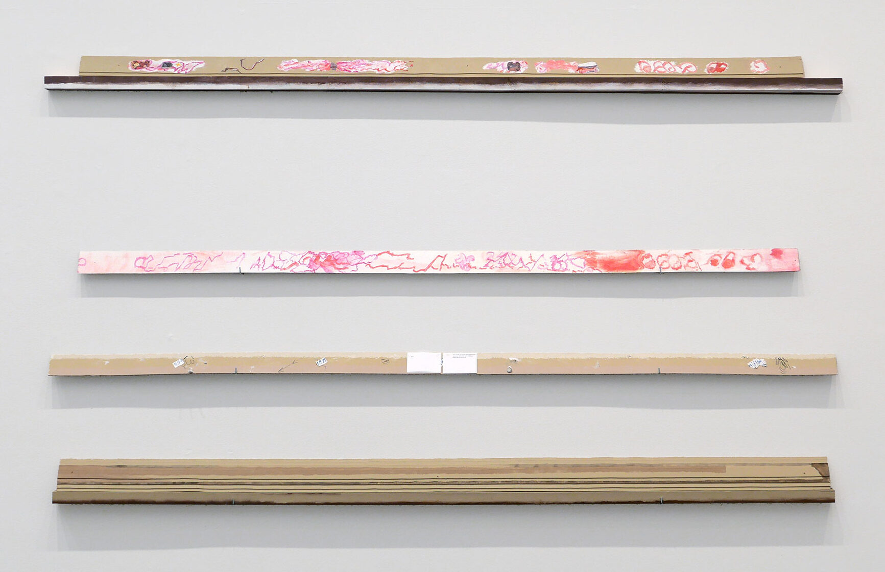 Installation view of Marie Søndergaard Lolk: untitled borders, 2023. From the solo exhibition Brug mig at Galleri Susanne Ottesen, Copenhagen, 2023
